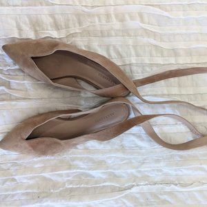 All Saints Ballet open back strappy flats